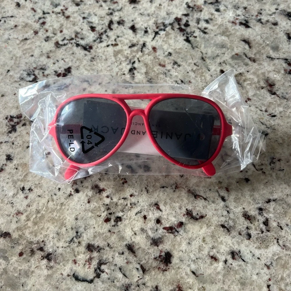 New - Janie and Jack Kids Pink Aviator Sunglasses